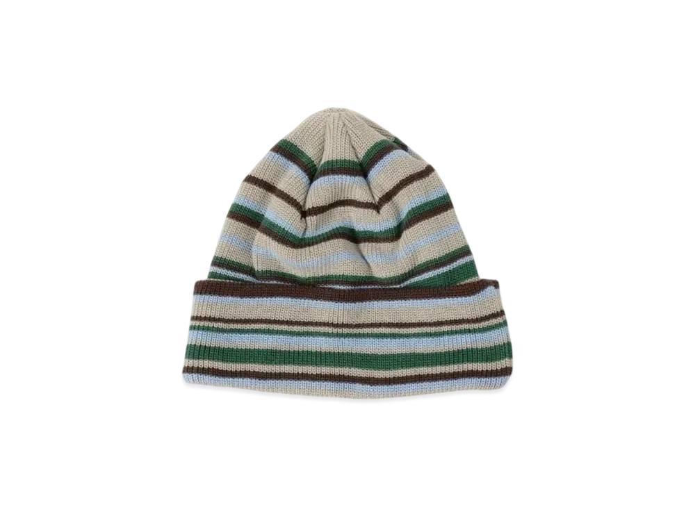 BEAMS Multi-Border Watch Cap "Sand"