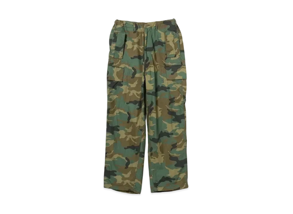 BEAMS Cotton Ripstop Cargo Pocket Pants "Camo"