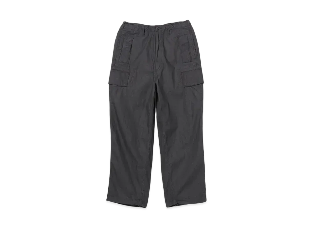 BEAMS Cotton Ripstop Cargo Pocket Pants "Black"