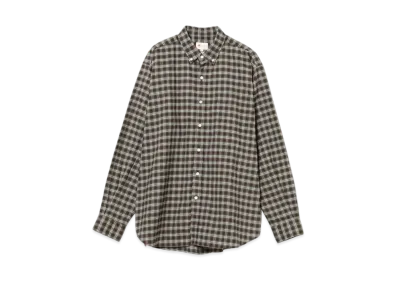 BEAMS Basic Loose Button Down Shirt "Beige"