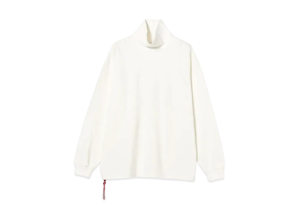 BEAMS Heavyweight Jersey Turtleneck "White"
