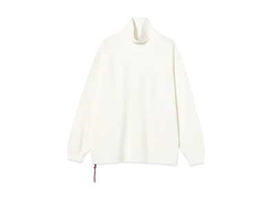 BEAMS Heavyweight Jersey Turtleneck "White"