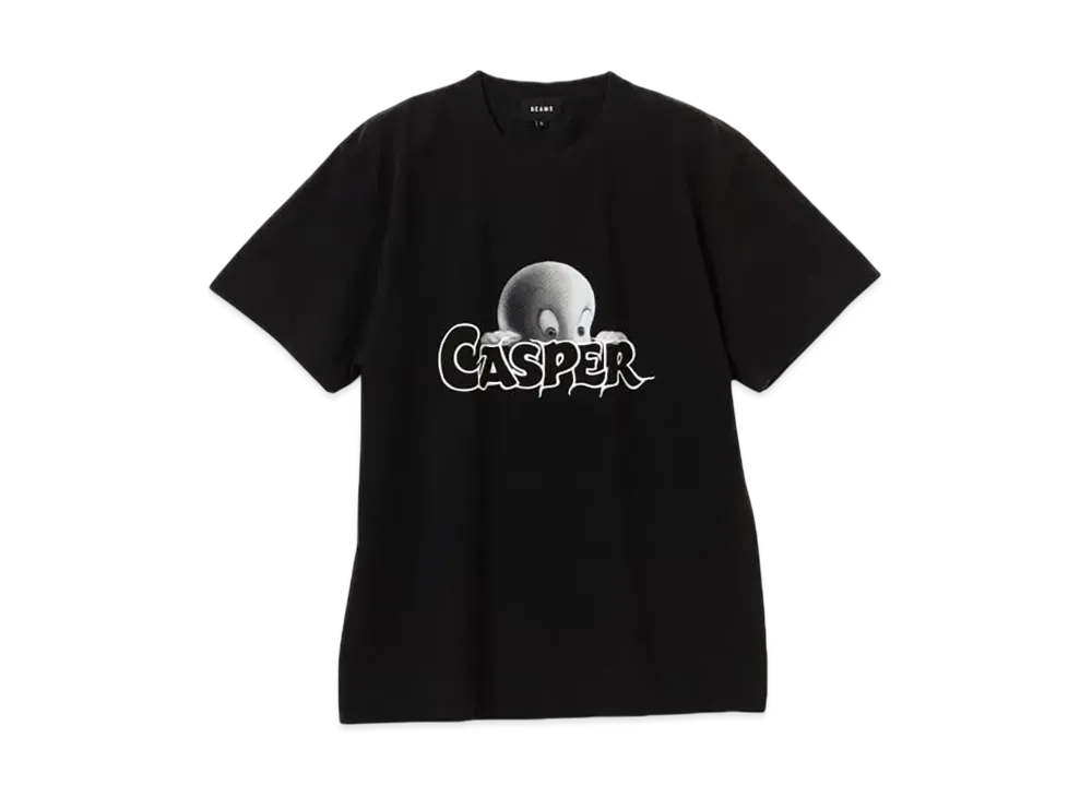 BEAMS Casper Print Tee "Black"
