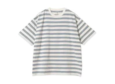 BEAMS Loose Border Tee "White"