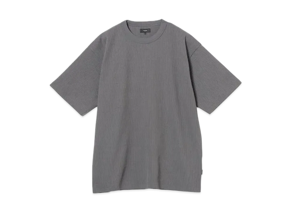 BEAMS Waffle Tee "ChacoalGray"