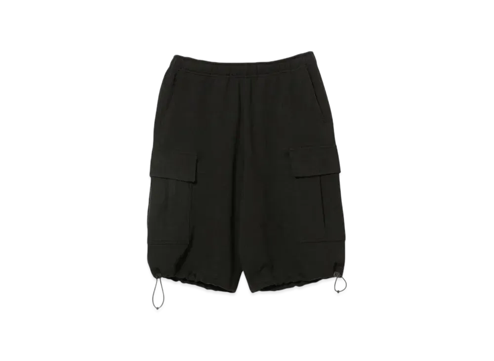 BEAMS Sweat Cargo Shorts "Black"
