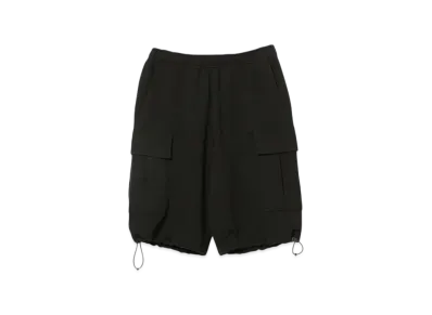BEAMS Sweat Cargo Shorts "Black"