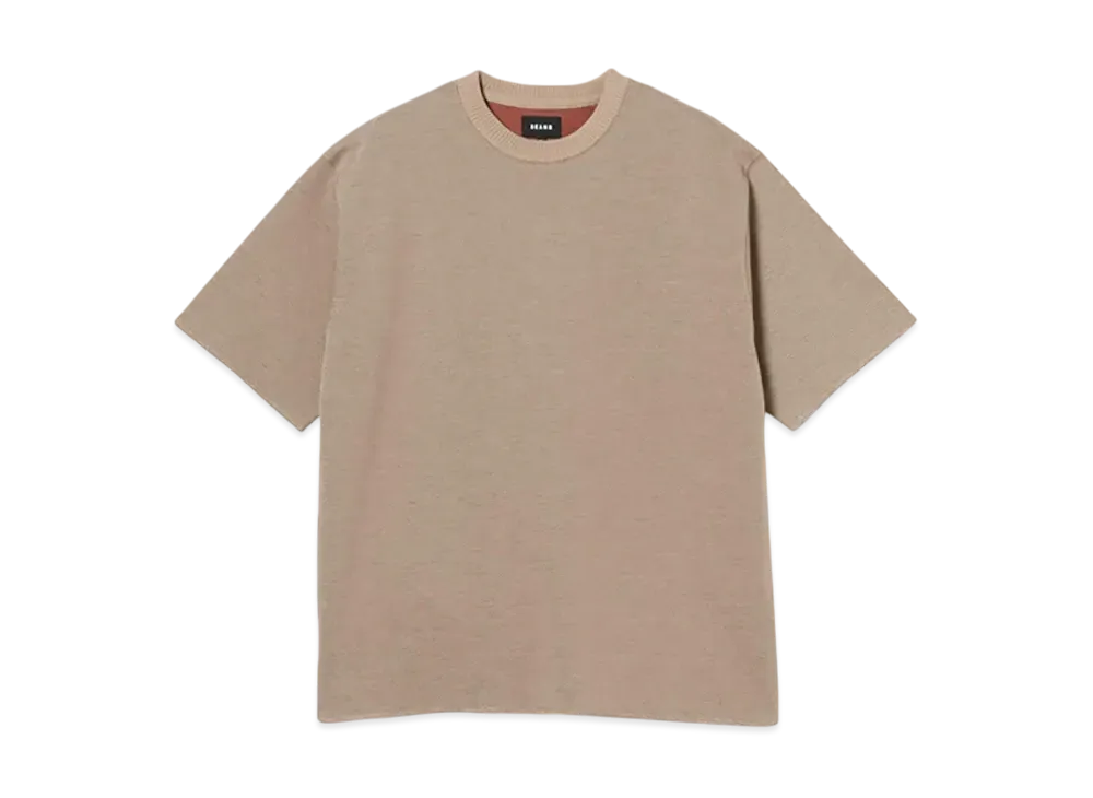 BEAMS Kanoko Jersey Crew Neck "Beige"