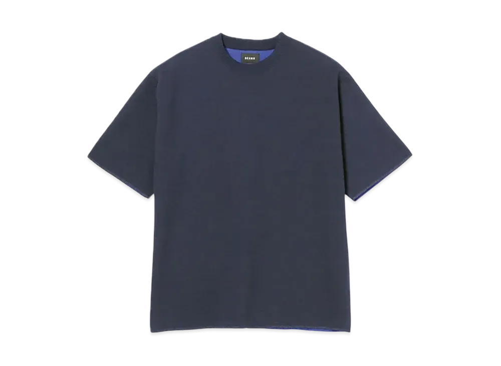 BEAMS Kanoko Jersey Crew Neck "Navy"