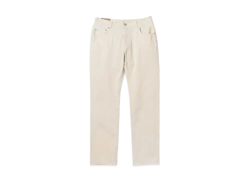 BEAMS Twill Stretch 5-Pocket Pants "Ivory"