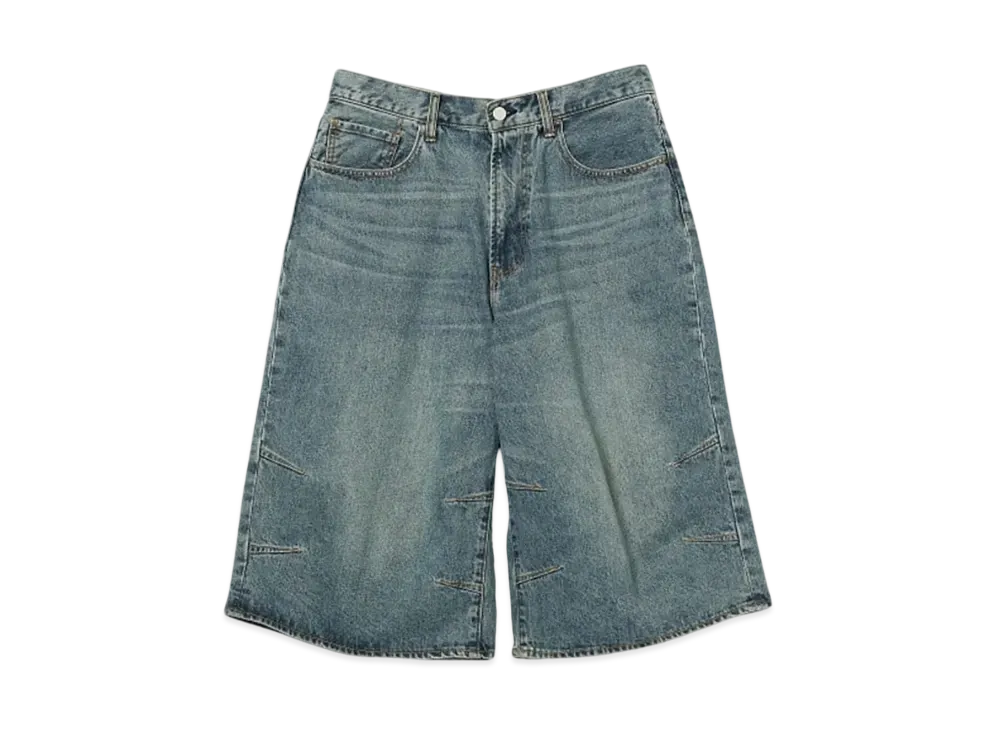 BEAMS 5 Pocket 3/4 Length Denim Pants "Indigo"