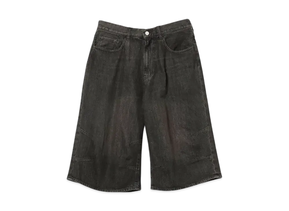 BEAMS 5 Pocket 3/4 Length Denim Pants "Black"