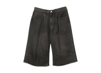 BEAMS 5 Pocket 3/4 Length Denim Pants "Black"