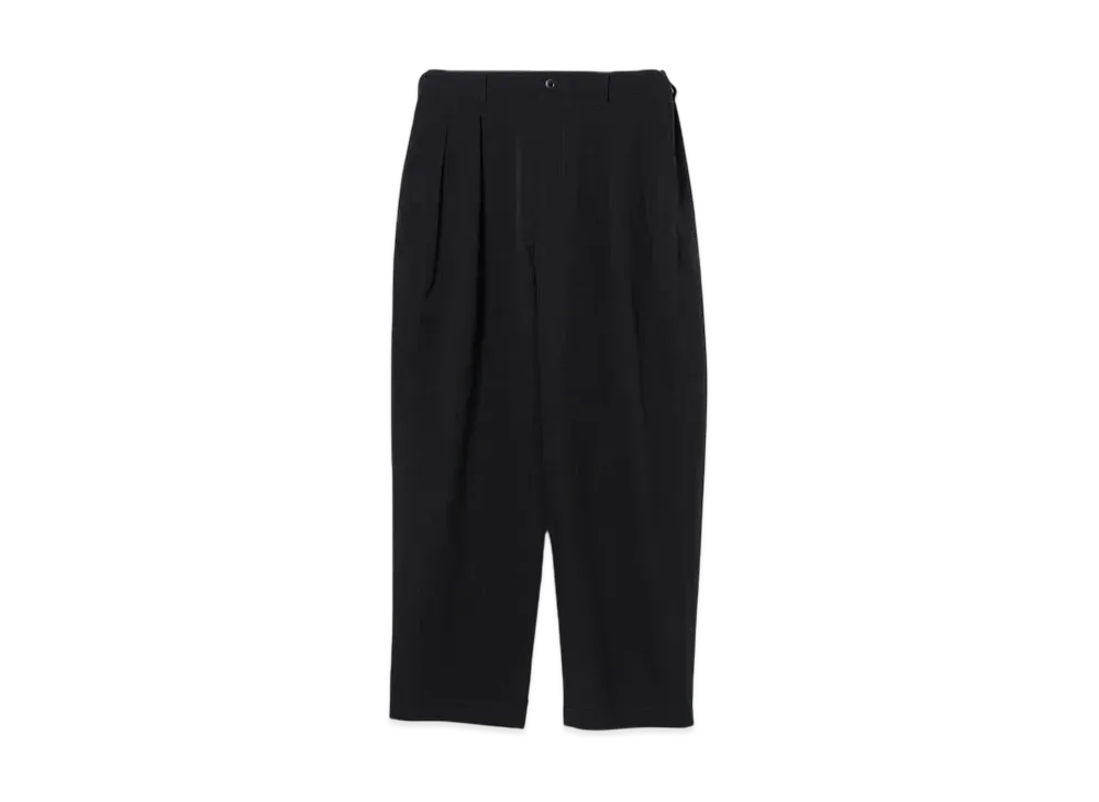 BEAMS Mesh-Like 2 Pleat Slacks "Navy"