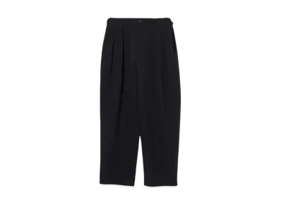 BEAMS Mesh-Like 2 Pleat Slacks "Navy"