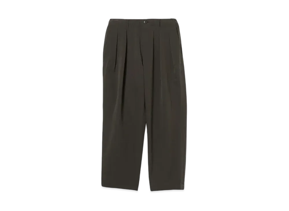 BEAMS Mesh-Like 2 Pleat Slacks "ChacoalGray"