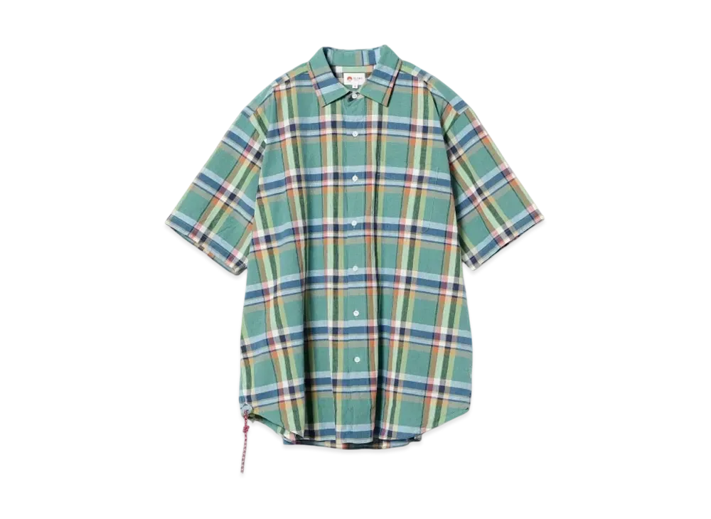 BEAMS Madras Check Mini Regular Shirt "Green"