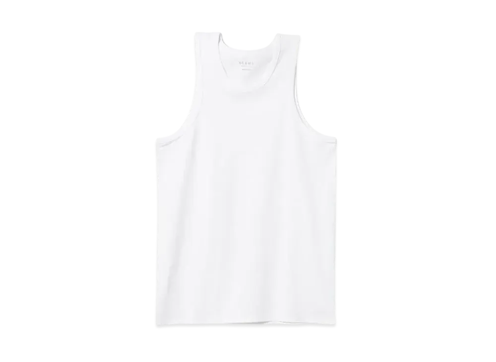 BEAMS Loose Tank Top "White"