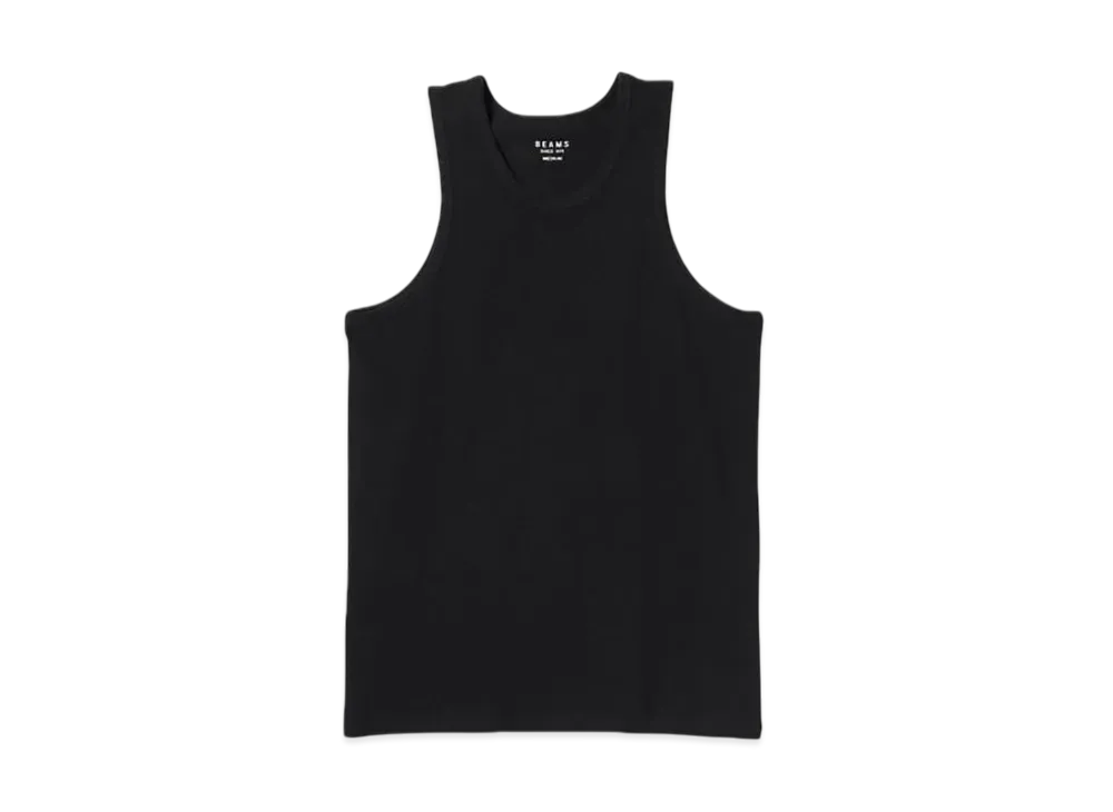 BEAMS Loose Tank Top "Black"
