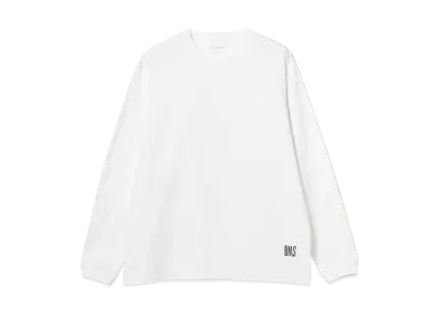 BEAMS Logo Basic Long Sleeve Tee "White"