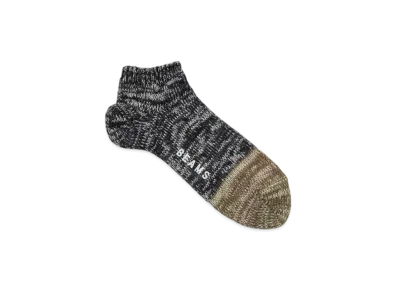 BEAMS Mixed Ankle Socks "Chacoal"