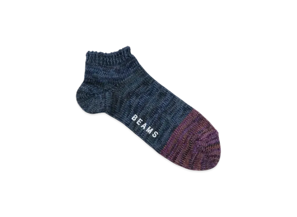 BEAMS Mixed Ankle Socks "Navy"