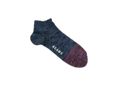 BEAMS Mixed Ankle Socks "Navy"