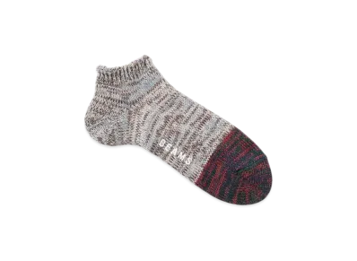 BEAMS Mixed Ankle Socks "White"