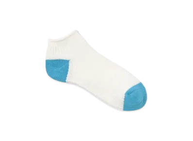 BEAMS 2-Tone Waffle Ankle Socks "White"