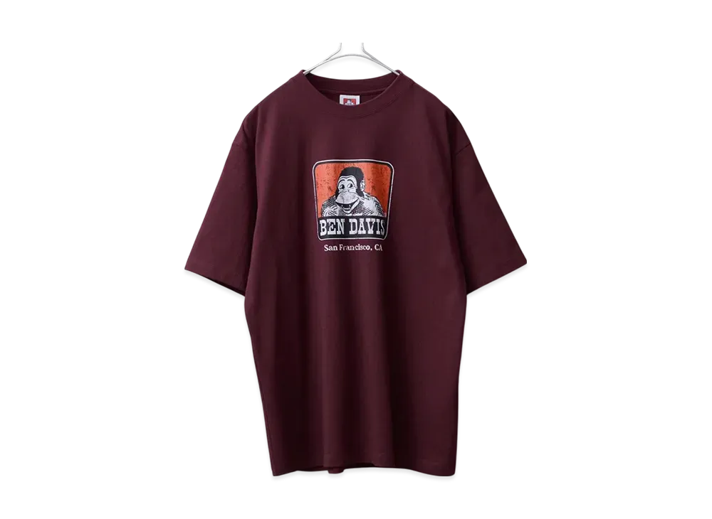 BEN DAVIS Crumble Icon S/S T-Shirt "Wine"