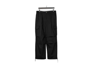 BEN DAVIS Loose Silhouette Colored Snow Pants (With Cargo Pockets) "Black"