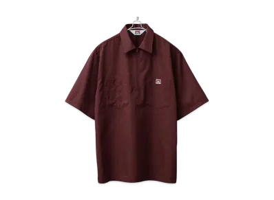 BEN DAVIS Half Zip Shirt "Wine"