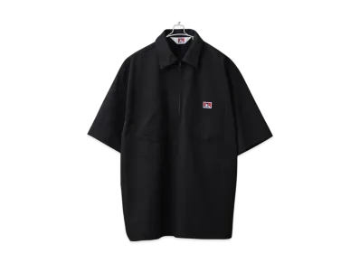 BEN DAVIS Half Zip Shirt "Black"