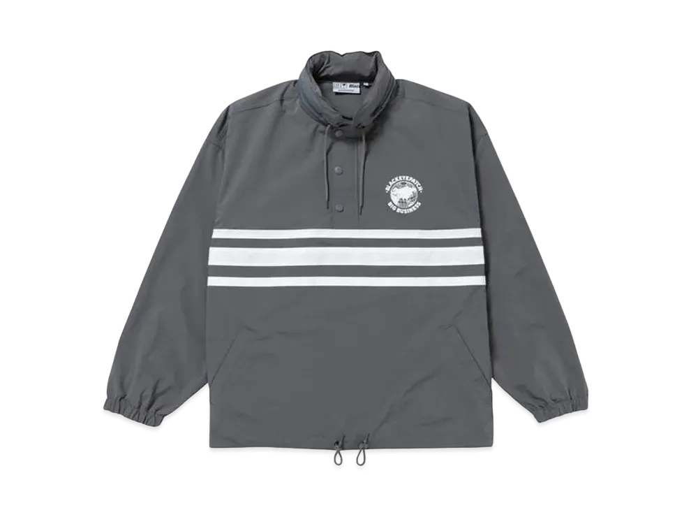 BlackEyePatch BIG BUSINESS NYLON ANORAK "Charcoal"