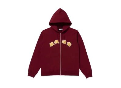 BlackEyePatch HANDLE WITH CARE ZIP HOODIE "Burgundy"