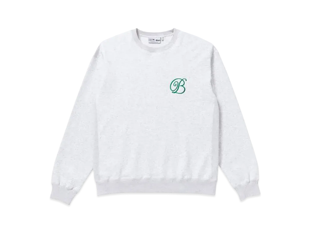 BlackEyePatch B EMBLEM CREW SWEAT "Ash"