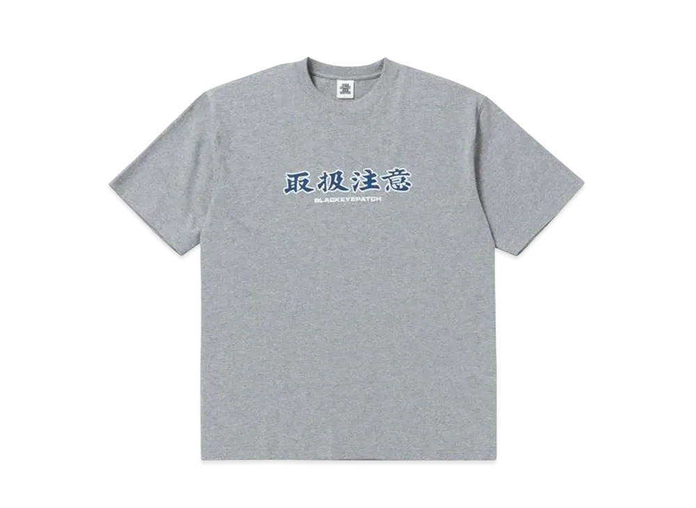 BlackEyePatch HANDLE WITH CARE TEE "H.Gray"