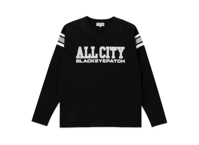 BlackEyePatch ALL CITY FOOTBALL HEAVY-WEIGHT TEE "Black"