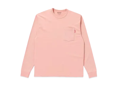 BlackEyePatch HANDLE WITH CARE POCKET L/S TEE "Pink"