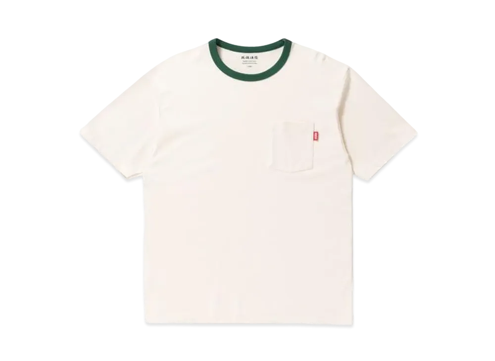 BlackEyePatch HANDLE WITH CARE POCKET TEE "Cream"