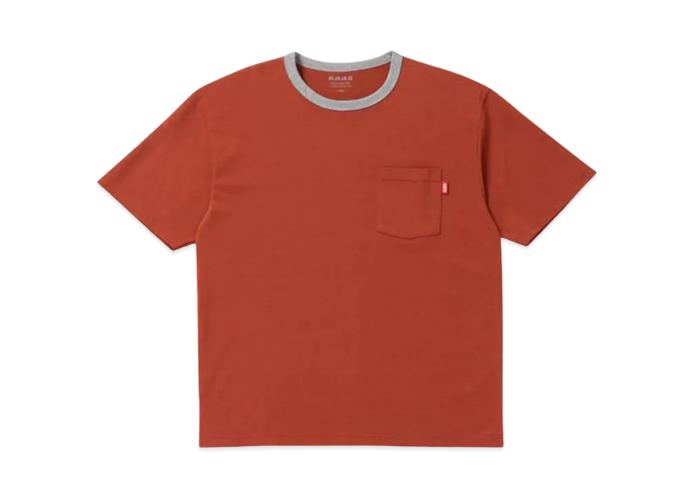 BlackEyePatch HANDLE WITH CARE POCKET TEE "Brick"