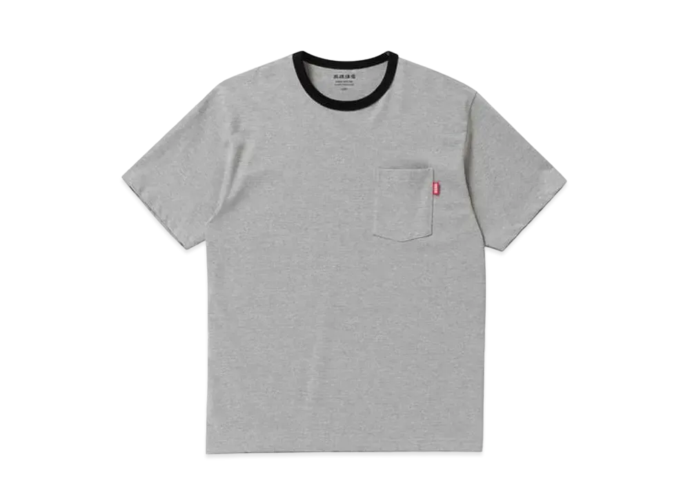 BlackEyePatch HANDLE WITH CARE POCKET TEE "H.Gray"