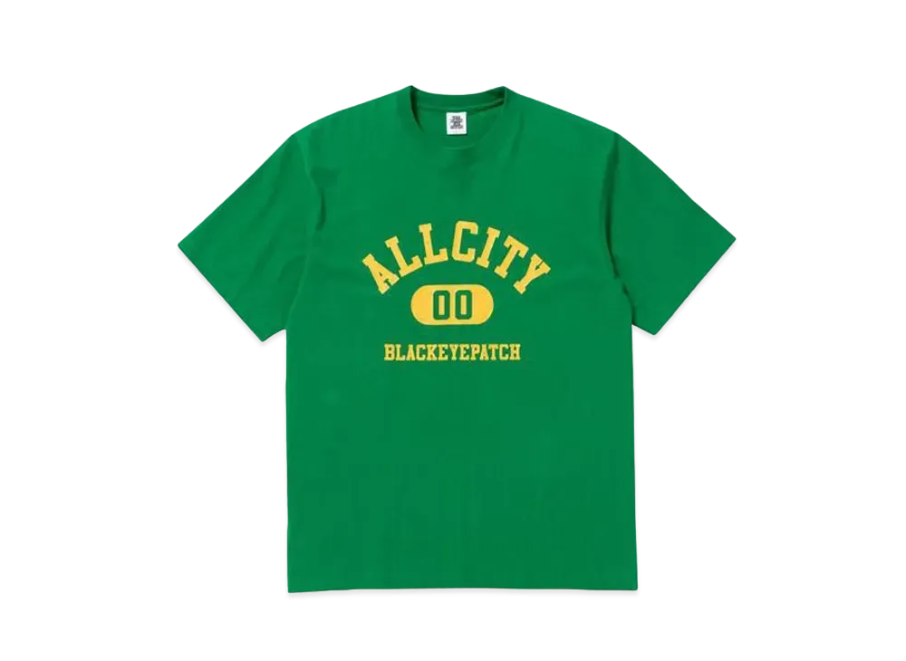 BlackEyePatch ALL CITY COLLEGE TEE "Green"