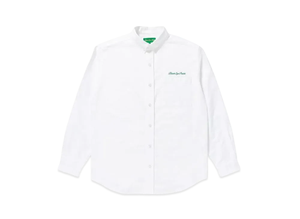 BlackEyePatch ROYAL SCRIPT OXFORD SHIRT "White"