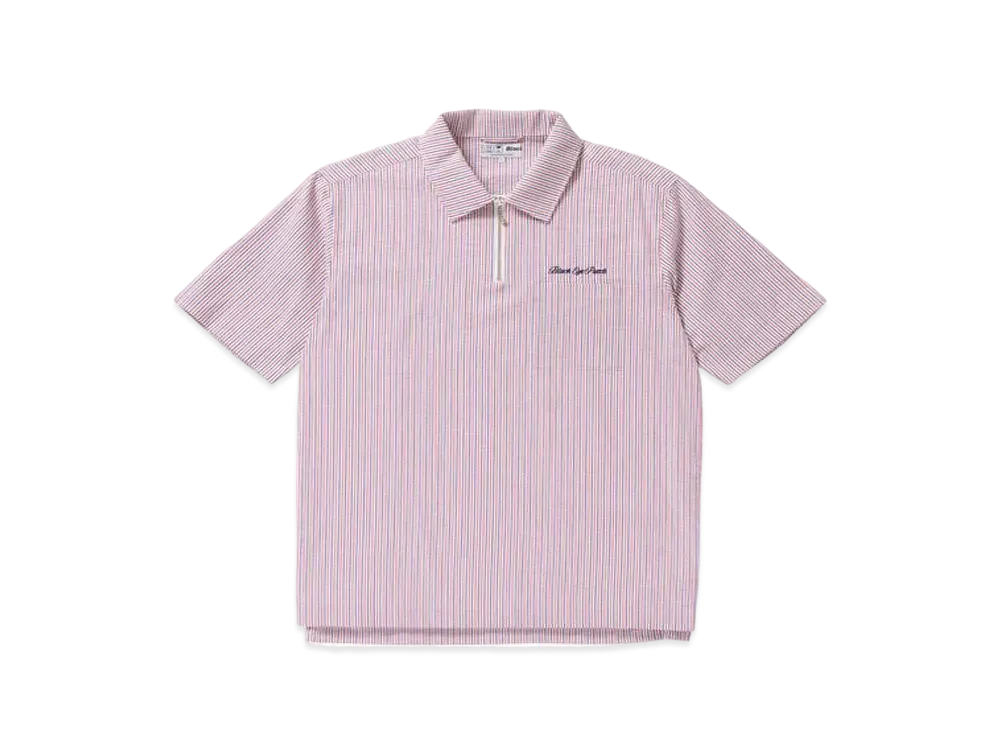 BlackEyePatch SEERSUCKER HALF ZIP SHIRT "Tricolor"