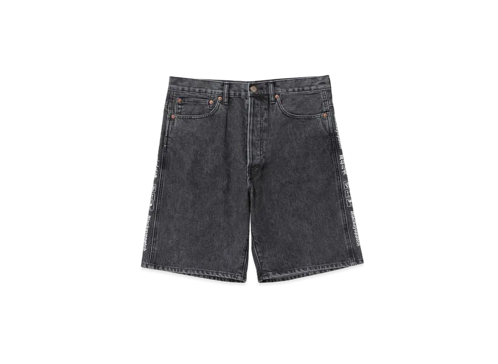 BlackEyePatch HANDLE WITH CARE DENIM SHORTS "Black"