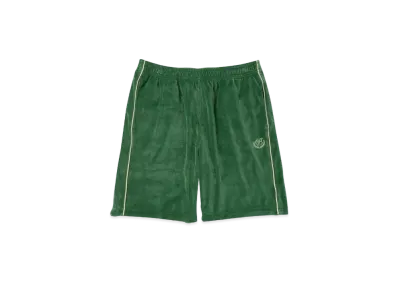 BlackEyePatch B EMBLEM PIPING VELOUR SHORTS "Green"