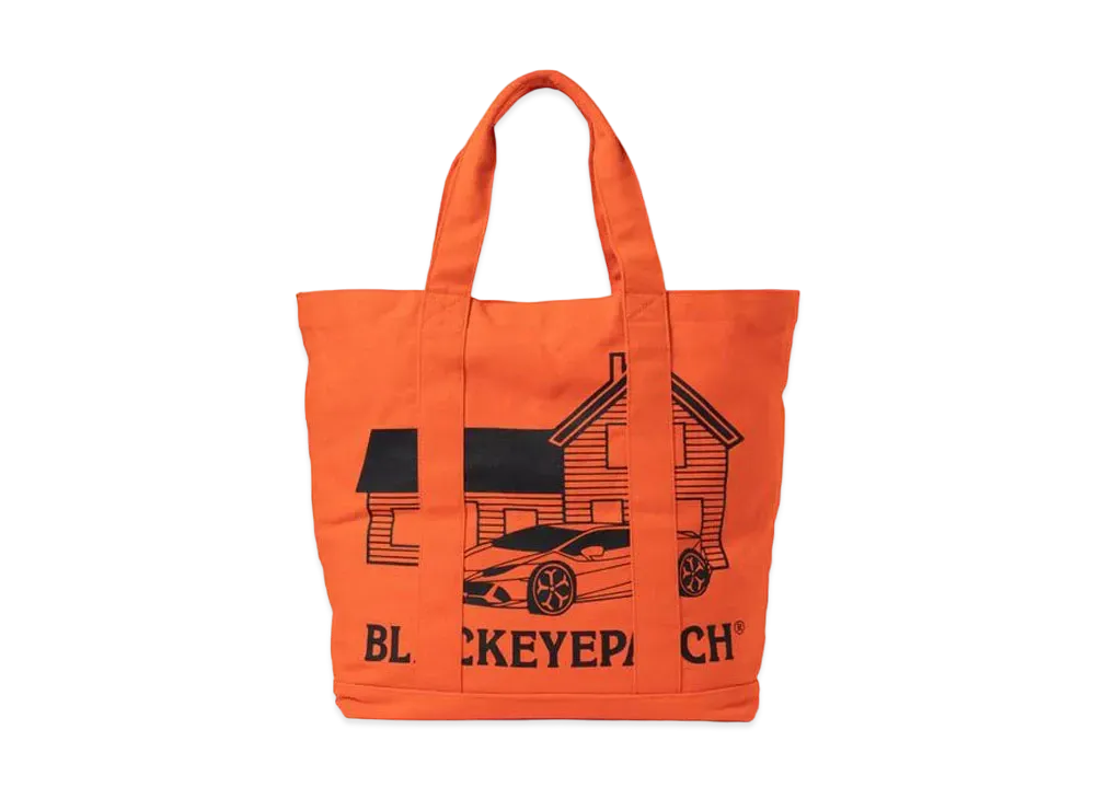 BlackEyePatch SECOND HOUSE TOTE BAG "Orange"