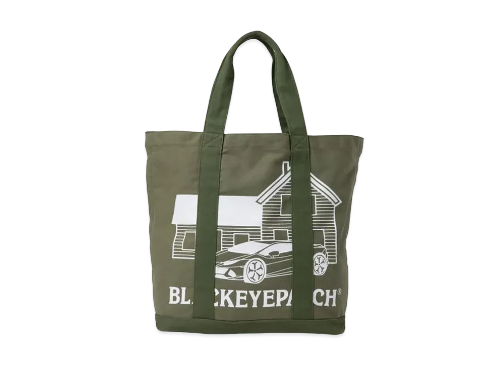 BlackEyePatch SECOND HOUSE TOTE BAG "Olive"
