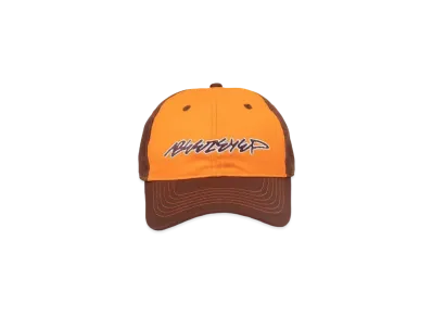 BlackEyePatch BEEZ-EYE-P SCRIPT LOGO 6 PANEL CAP "Orange/Brown"